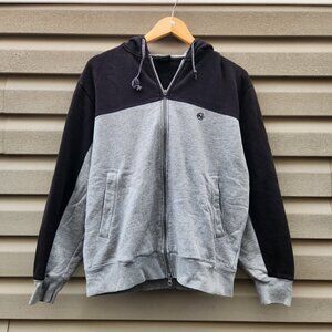 Early 2000's Y2K Nautica Embroiderered Logo Hoodie Pullover Black Mens Medium